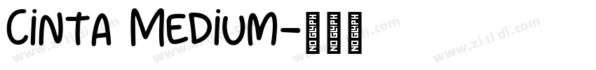Cinta Medium字体转换